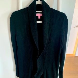 Lilly Pulitzer Black Cashmere Cardigan size M